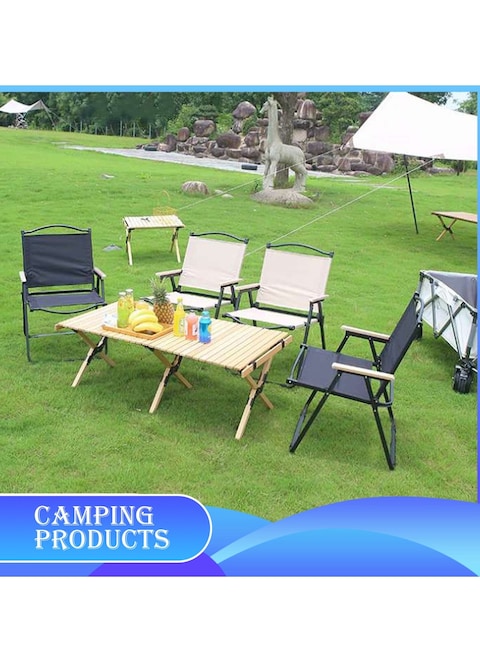 Manful Portable Folding Camping Chair Black, Lightweight Folding Chair For Outdoor Enthusiasts, Folding Chair For Every Adventure, Folding Camping Chair For Travel And Leisure