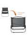 Manful Portable Folding Camping Chair Black, Lightweight Folding Chair For Outdoor Enthusiasts, Folding Chair For Every Adventure, Folding Camping Chair For Travel And Leisure