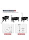 Manful Garden Cart Folding Trolley Cart Outdoor Wagon Collapsible With Removable Fabric Festival Garden Camping Picnic Cart Supports Max 100kg Portable Transport Trailer (Black)