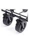Manful Garden Cart Folding Trolley Cart Outdoor Wagon Collapsible With Removable Fabric Festival Garden Camping Picnic Cart Supports Max 100kg Portable Transport Trailer (Black)