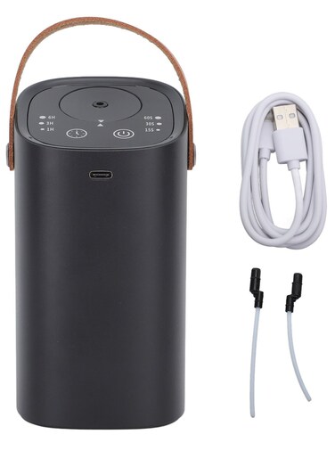 Xinzhen Portable USB Car Aromatherapy Diffuser, Intelligent Touch Screen, Waterless Aroma Machine For Automatic Relaxation, Car Charger Compatible, Compact Design For Easy Use