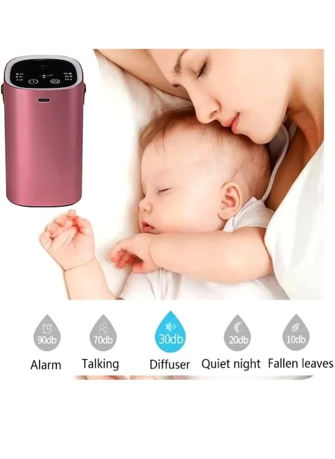 Xinzhen Portable USB Car Aromatherapy Diffuser Silver, Intelligent Touch Screen, Waterless Aroma Machine For Automatic Relaxation, Car Charger Compatible, Compact Design For Easy Use