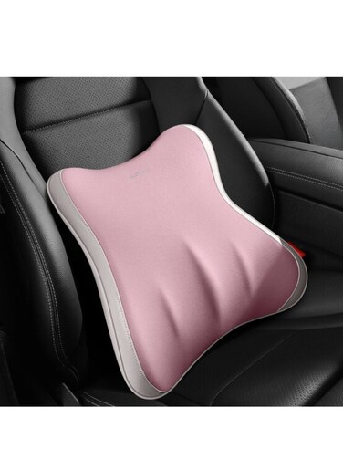 Generic Ergonomic Back Support Cushion You'll Be Super Comfortable With This Stylish Pink Back Support Cushion, Perfect For Use In The Car And In The Office Back Support Pillow