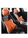 Generic Ergonomic Back Support Cushion You'll Be Super Comfortable With This Stylish Orange Back Support Cushion, Perfect For Use In The Car And In The Office Back Support Pillow