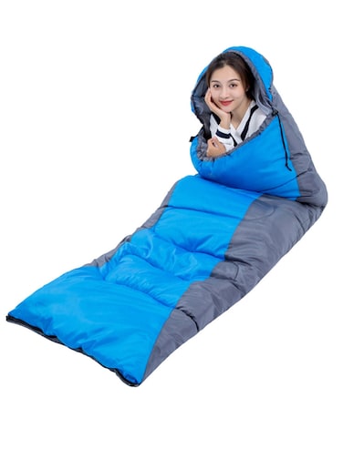 Manful Hooded Envelope Sleeping Bag For Outdoor Camping