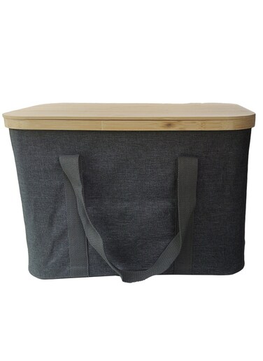 Manful Multi-Functional Portable Camping Storage Box With Bamboo Lid
