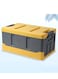 Manful Outdoor Camping Storage Box With Flat Lid 35L Capacity (Yellow &amp; Grey)
