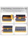 Manful Outdoor Camping Foldable Storage Box With Flat Lid 60L, Large Capacity (Yellow &amp; Grey)
