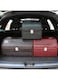 Manful Outdoor Foldable Car Trunk Storage Box Wine Red, Car Storage Box, Thick Leather Storage Box Storage Box, Foldable
