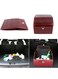 Manful Outdoor Foldable Car Trunk Storage Box Wine Red, Car Storage Box, Thick Leather Storage Box Storage Box, Foldable