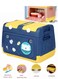 Manful Toy Storage Box With Wheels Multipurpose Portable Storage Case Container Cute For Games Book Puzzles Kids Bedroom Nursery Room