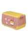 Manful Toy Storage Box With Wheels For Kids 20L, Multipurpose Portable Storage Case Container Cute For Games Book Puzzles Kids Bedroom Nursery Room