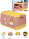 Manful Toy Storage Box With Wheels For Kids 20L, Multipurpose Portable Storage Case Container Cute For Games Book Puzzles Kids Bedroom Nursery Room