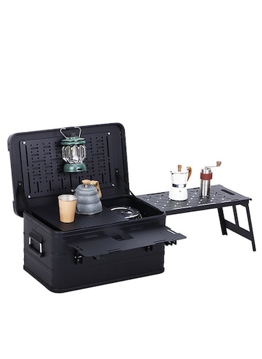Manful Aluminum And Magnesium Alloy Outdoor Camping Kitchen Boxes And Folding Cooking Table, Fishing Gear Organizer, Toy Organizer, Home Clothes Organizer