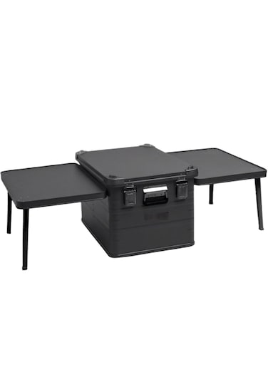 Manful Outdoor Camping Aluminum And Magnesium Alloy Kitchen Boxes And Folding Cooking Table, Fishing Gear Organizer, Toy Organizer, Home Clothes Organizer