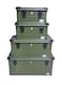 Generic Aluminum And Magnesium Alloy Camping Storage Box, Cooking And Outdoor Gear Organizer, Fishing Gear Organizer, Toy Organizer, Home Clothes Organizer, Green Arm