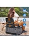 Manful Outdoor Large Trunk Storage Box With Lid For Outdoor 60L, Seatable Camping Organizer With Waterproof Bag, Multifunctional Collapsible Camping Storage Box For Outdoor Picnic, Car, Clothes