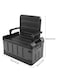 Manful Outdoor Large Trunk Storage Box With Lid For Outdoor 60L, Seatable Camping Organizer With Waterproof Bag, Multifunctional Collapsible Camping Storage Box For Outdoor Picnic, Car, Clothes