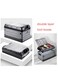 Manful Outdoor Double-Layer Camping Storage Box, Stackable Bins With Lids Small Parts Organizer, Collapsible Waterproof Storage Box, Container Store Crates, Large Easy Storage, Garage Kitchen