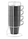 Manful Stackable Mug Set With Metal Stand