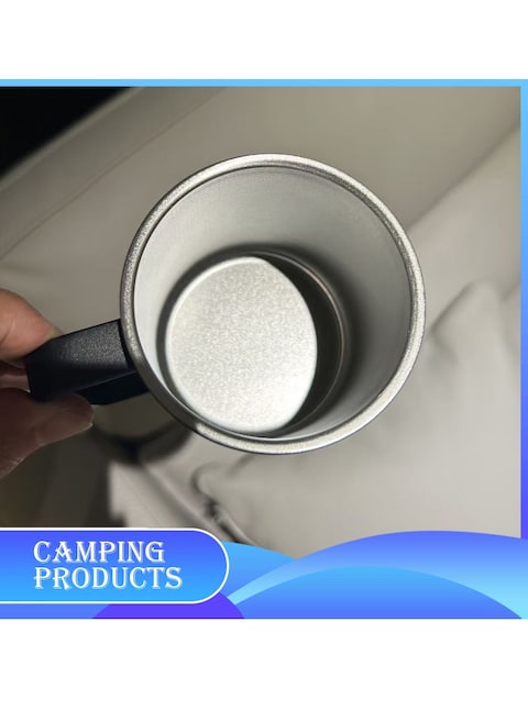 Manful Stainless Steel Matte Black Mug 350ml