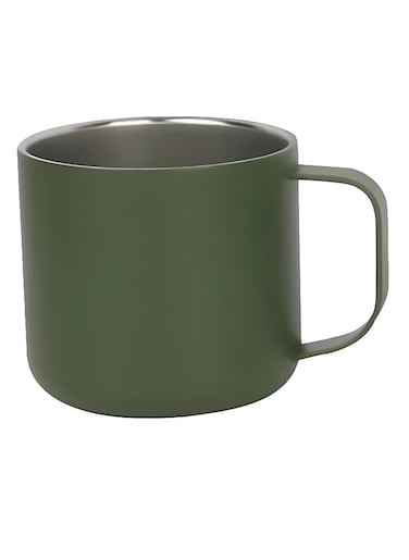 Manful Stainless Steel Matte Black Mug 350ml