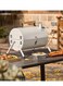 Manful Portable Charcoal Grill, Compact Cylindrical Grill, Table Grill Smoker For Outdoor Cooking, Backyard, Camping, Picnic, Beach, BBQ Suitable For 3-5