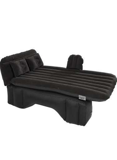 Manful Inflatable Mattress With Pump Portable Outdoor Air Mattress Foldable Single Thickened Flocking Mattress For Outdoor And Home