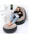 Generic Inflatable Lounge Chair With Extra Foot Mat Makes It Inflate And Deflate Quickly