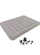 Manful Inflatable Mattress With Pump Portable Outdoor Air Mattress Foldable Single Thickened Flocking Mattress For Outdoor And Home