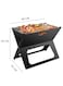 Manful Portable Charcoal Grill For Camping Cooking Stainless Steel Mini Folding Grill Stove For Travel, Picnic, Motorhome With Cover BBQ Cooking For Outdoor Camping
