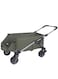 Manful Garden Cart Folding Trolley Cart Outdoor Wagon Collapsible With Removable Fabric Festival Garden Camping Picnic Cart Supports Max 100kg Portable Transport Trailer (Black)