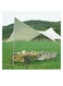 Manful Hexagonal Camping Tarp Large Area Covered, Suitable For 6-9 People, Equipped With Support Poles, Uv And Waterproof, Backyard Camping, Beach, Deck, Park And Carport, Sand