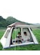 Manful Four Sided Automatic Tent Instant Pop-Up Tent Lightweight Portable Tent Outdoor Camping Waterproof Windproof Camping Tent Removable Cover And Mesh Windows 2 Doors With Carry Bag