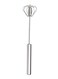 Rotating Kitchen Egg Beater Silver