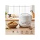 2.2L Electric Rice Cooker 900W with Non-Stick Pot &amp; Automatic Keep Warm Function - Floral Design