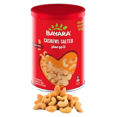 Bayara Salted Cashews Can, 500g