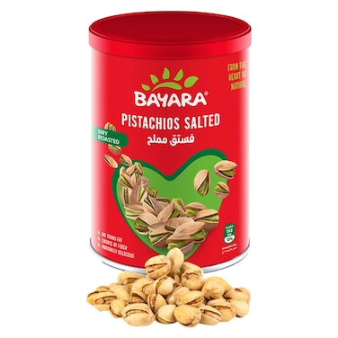 Bayara Salted Pistachios Can, 400g