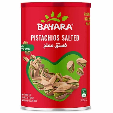Bayara Pistachios Salted Can, 400g