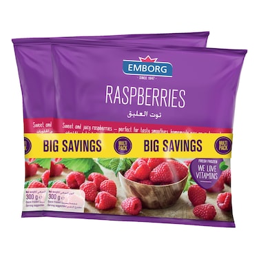 إيمبورغ توت العليق 300 غرام حزمة من قطعتين