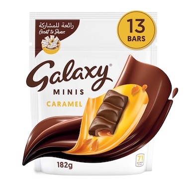 Galaxy Minis Caramel Chocolate Bars, 182g