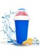 Cup, Magic Quick Frozen Smoothies Cup, Reuseable Squeeze Cooling Cup with Lids &amp; Straws, Homemade Milk Shake Ice Cream Maker