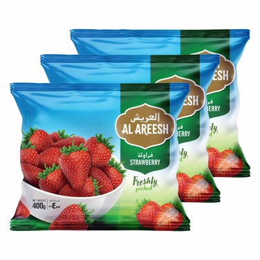 Al Areesh Strawberry, 400g Pack of 3