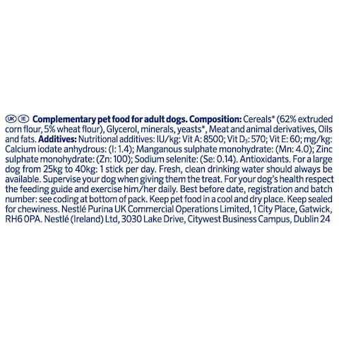 Purina Dentalife Dog Oral Care Sticks, Large, 142g