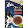 Purina Felix Soup Original with Beef, Chicken and Lamb Cat Wet Food, 48g Pack of 6