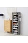 10-Shelf Shoe Organizer with Dust Cover, Holds 27 Pairs, Space-Saving Closet Rack for Doorways
