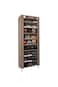 10-Shelf Shoe Organizer with Dust Cover, Holds 27 Pairs, Space-Saving Closet Rack for Doorways