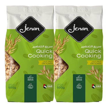 جنان رقائق الشوفان 500 غرام حزمة من 2