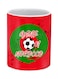 Morocco Printed Ceramic Mug Red/Green/White