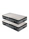 2pcs Soft Foldable Under Bed Storage Bags for Blankets Clothes Comforters Storage Organizer in Bedroom, Closet with Transparent Cover, 4 Handles, 100 * 50 * 15cm, Grey (Style 1)